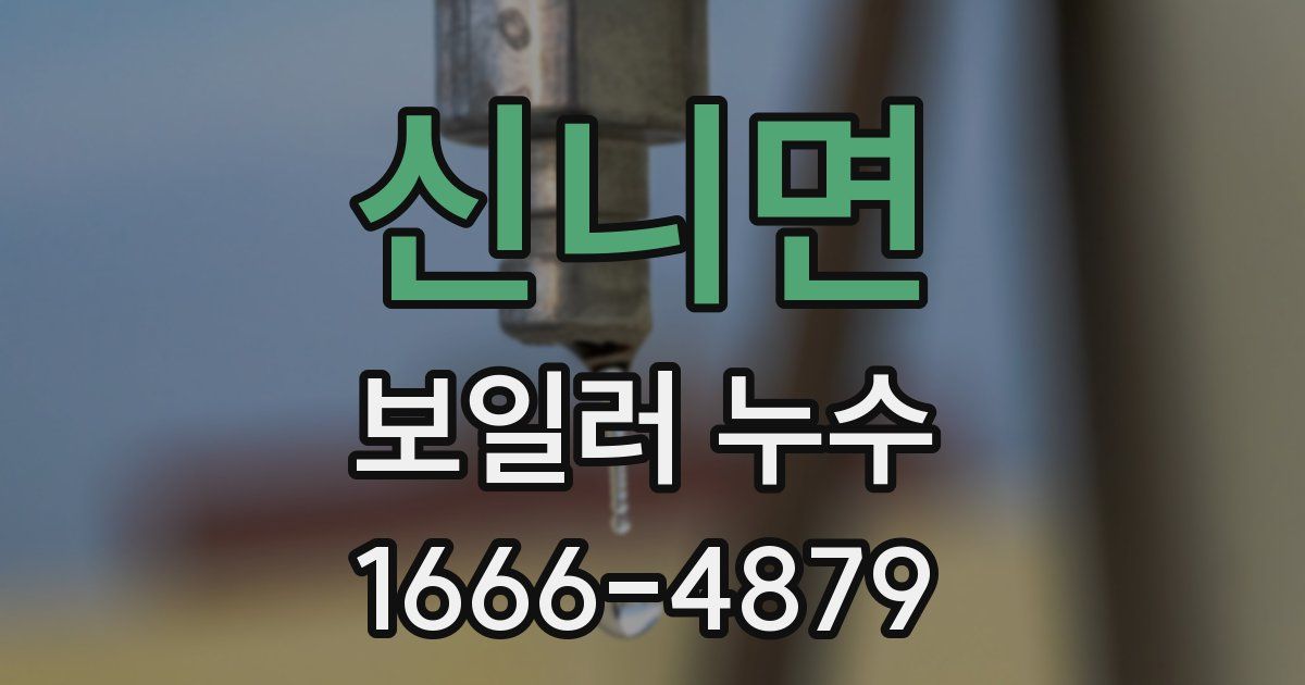 신니면 보일러 누수