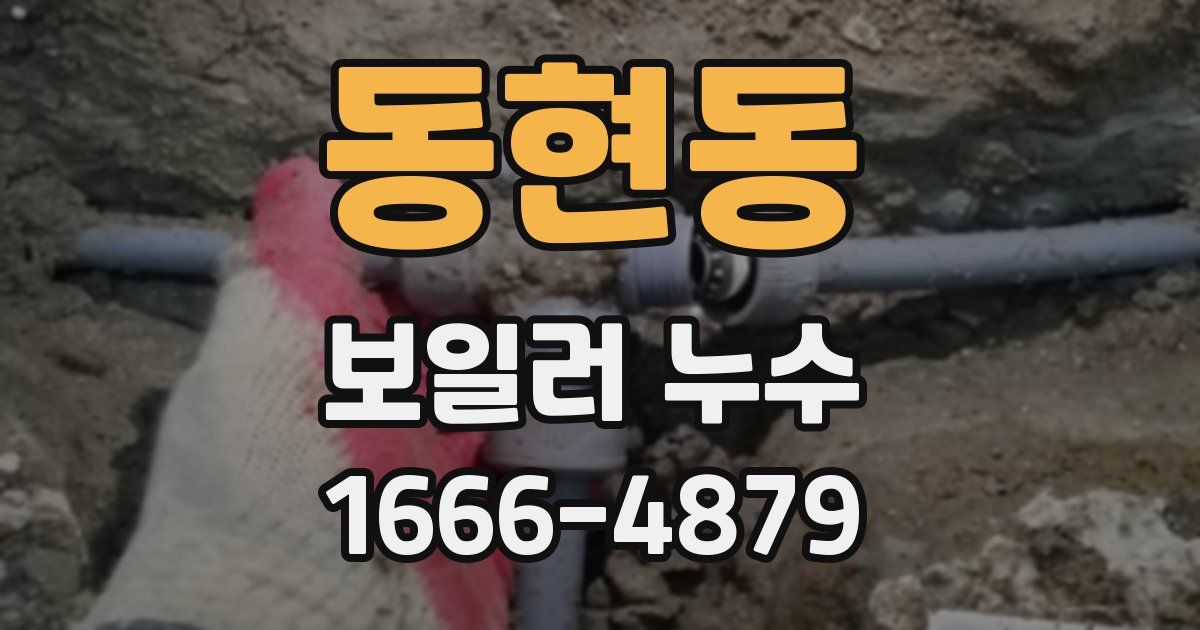 동현동 보일러 누수