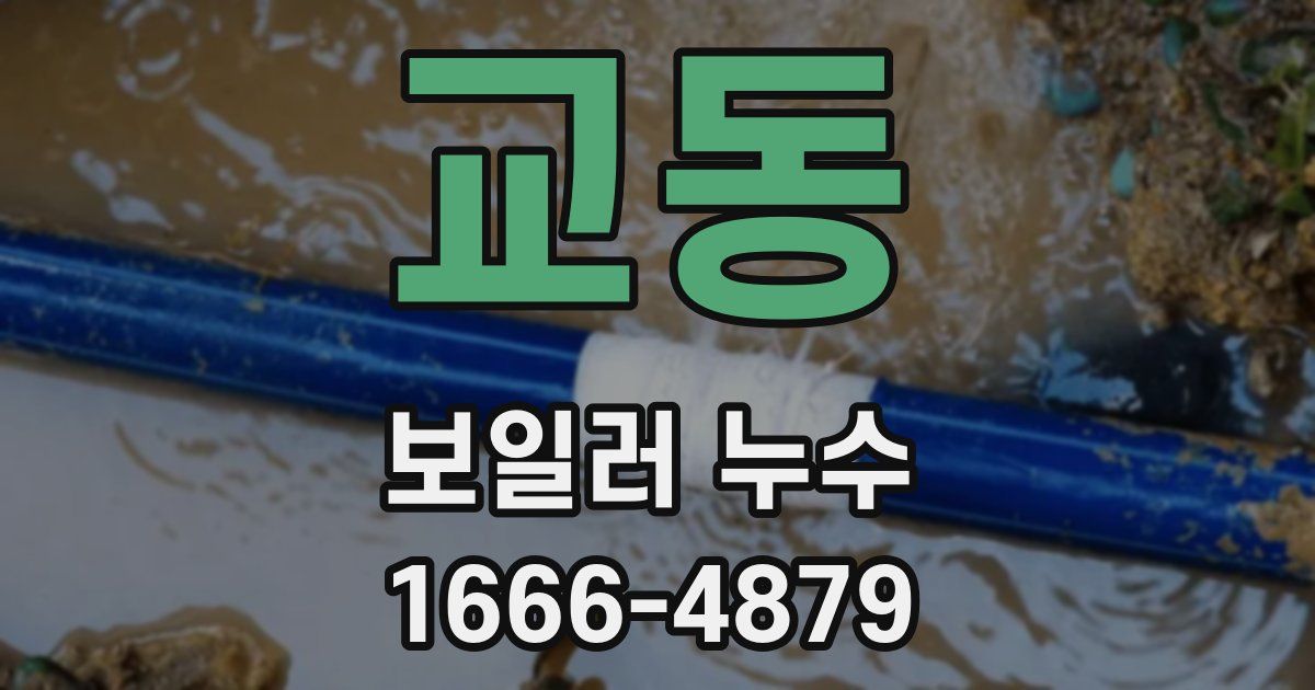 교동 보일러 누수
