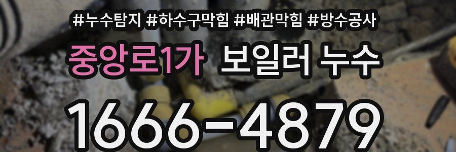 중앙로1가 보일러 누수