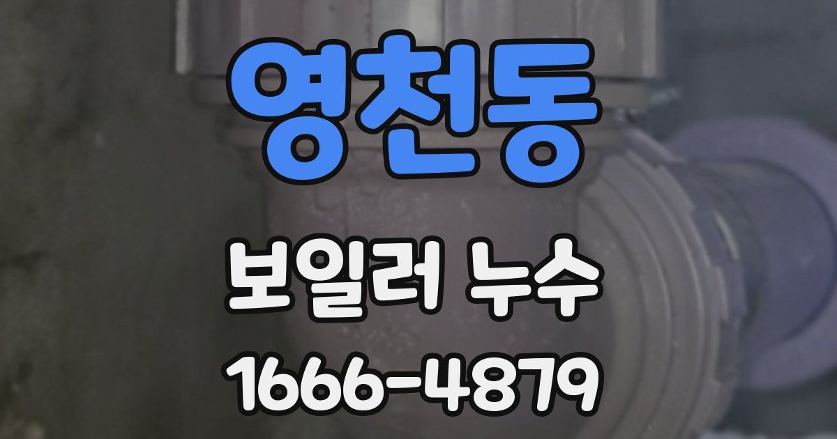 영천동 보일러 누수