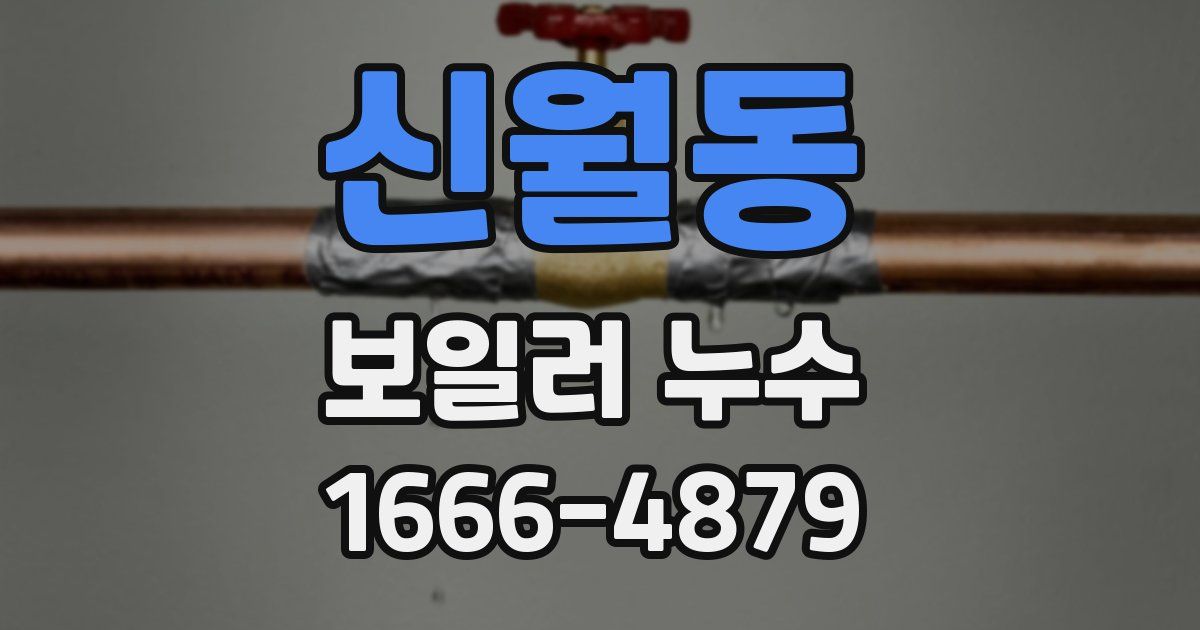 신월동 보일러 누수