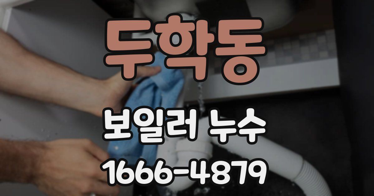 두학동 보일러 누수