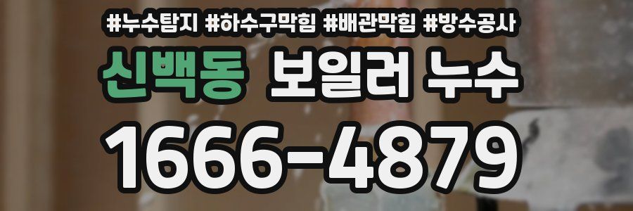 신백동 보일러 누수