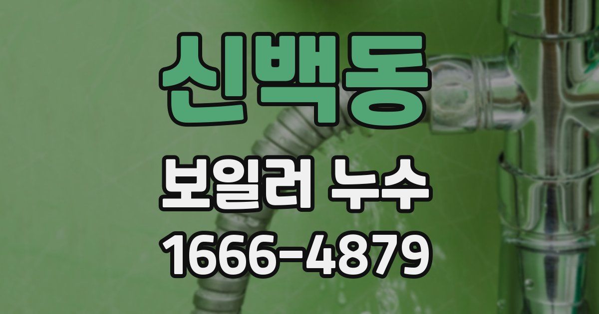 신백동 보일러 누수