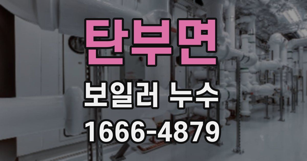 탄부면 보일러 누수