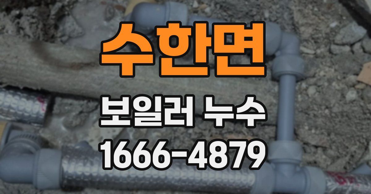 수한면 보일러 누수