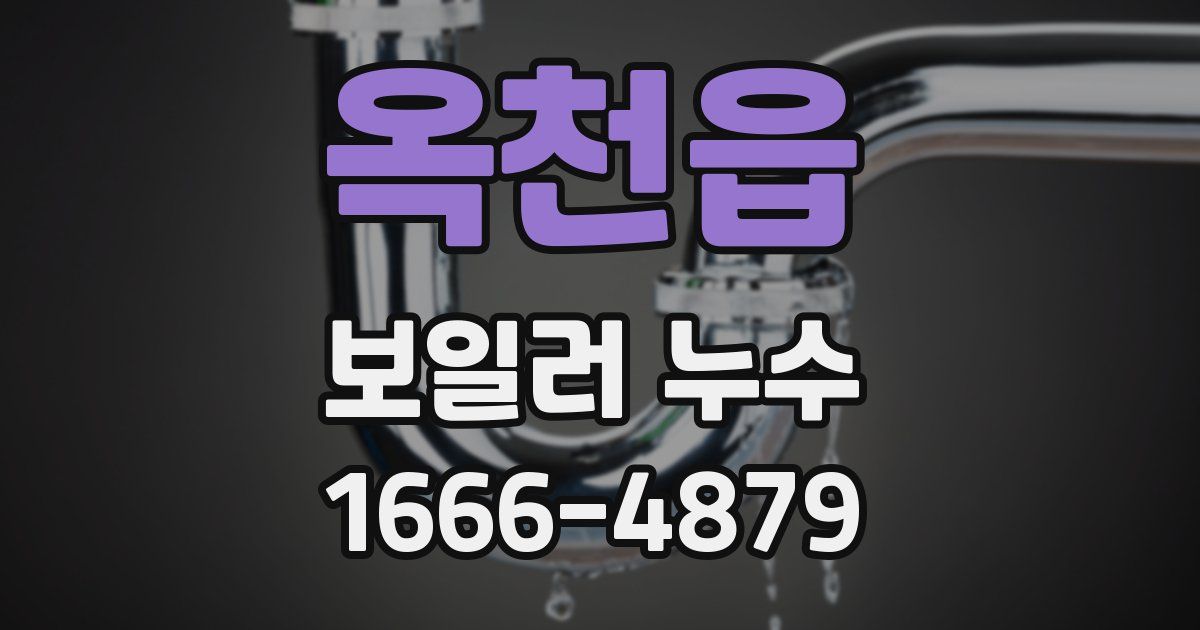옥천읍 보일러 누수