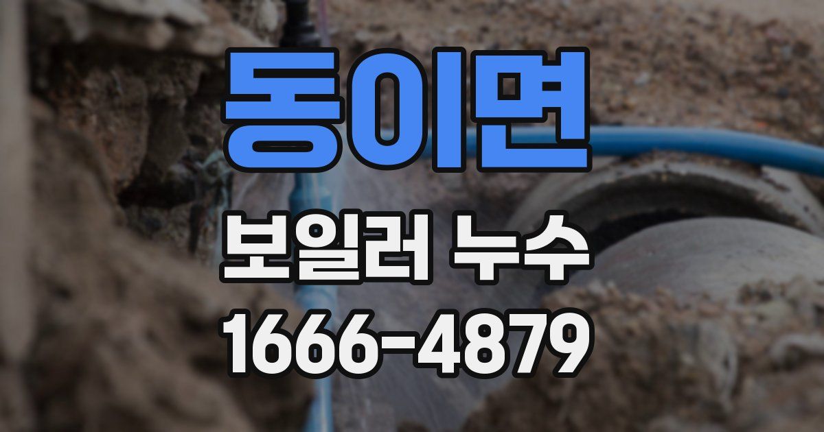 동이면 보일러 누수