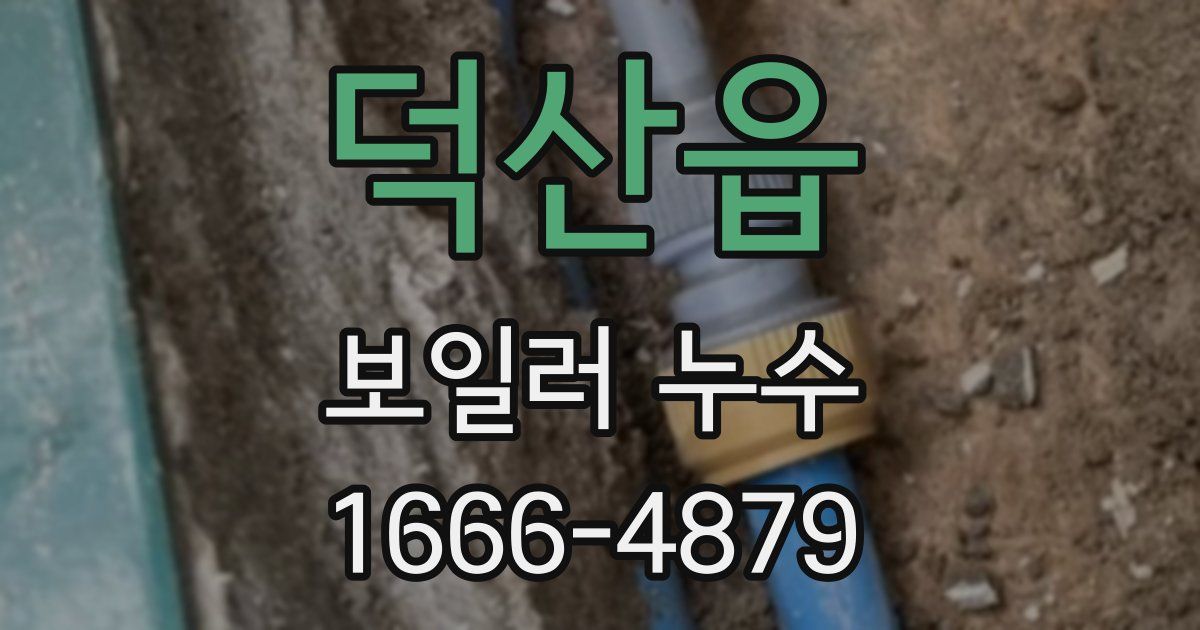 덕산읍 보일러 누수