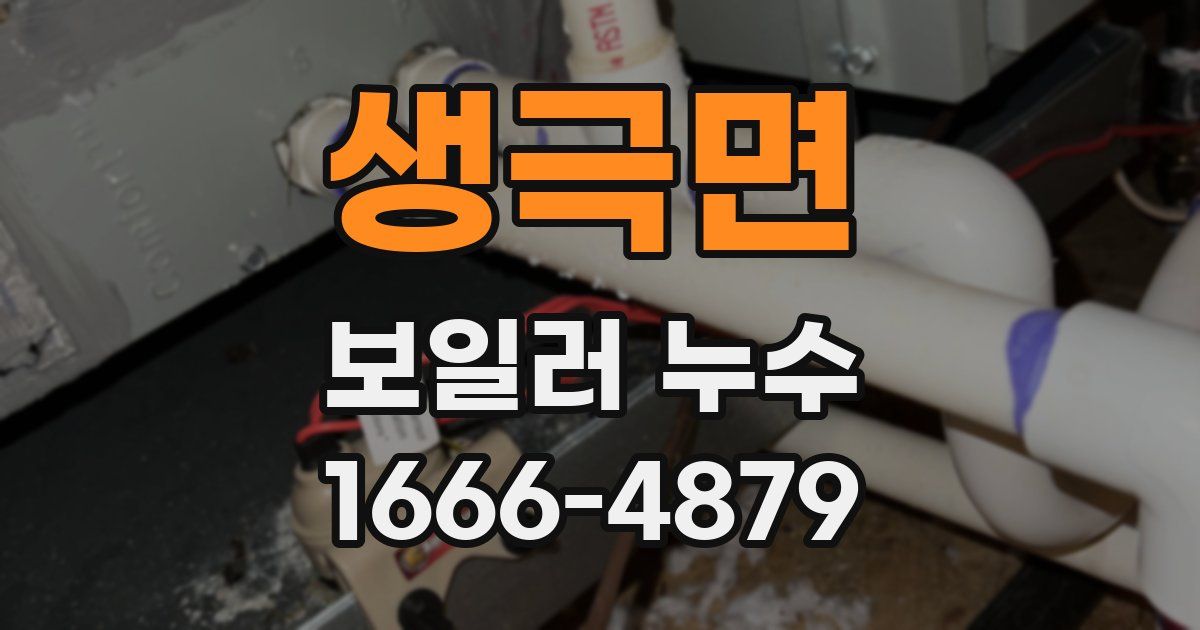 생극면 보일러 누수