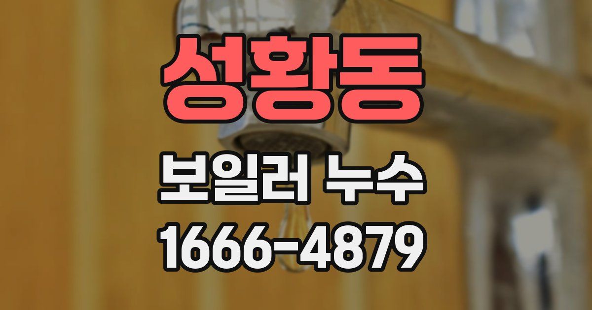 성황동 보일러 누수