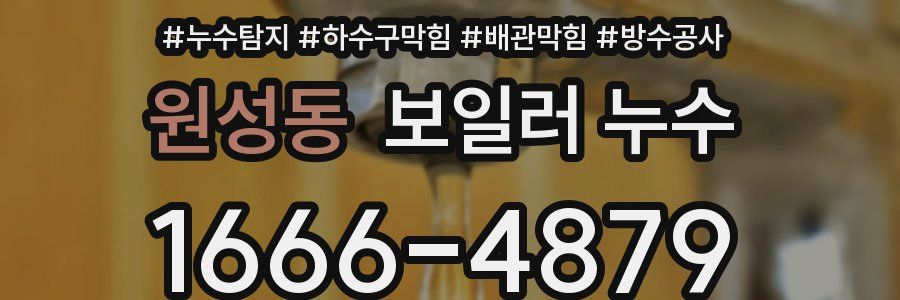 원성동 보일러 누수