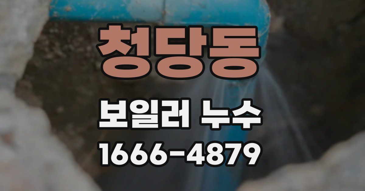 청당동 보일러 누수
