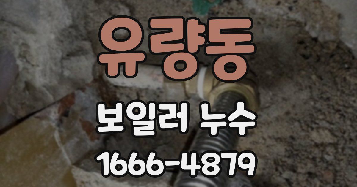 유량동 보일러 누수