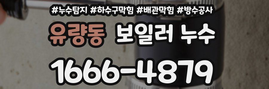 유량동 보일러 누수