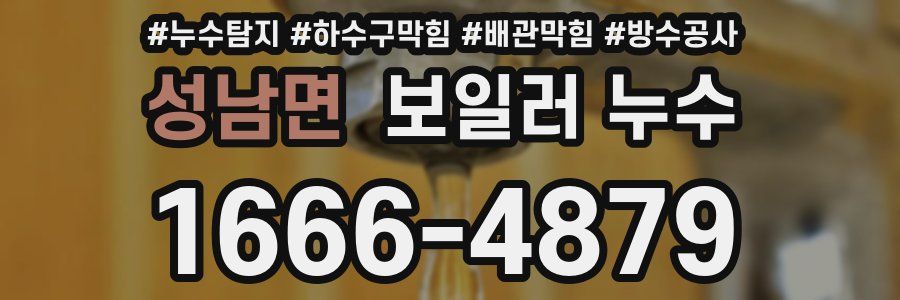 성남면 보일러 누수