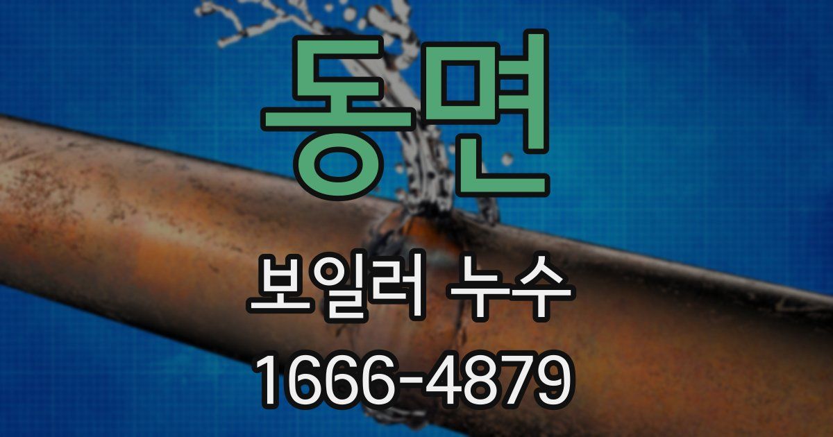 동면 보일러 누수