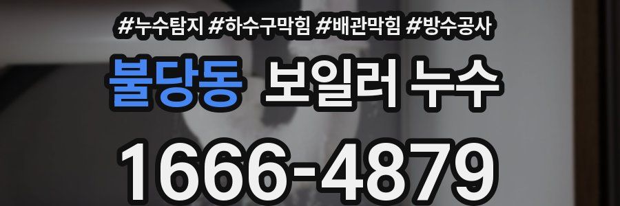 불당동 보일러 누수