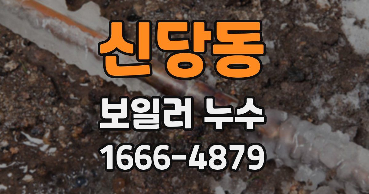 신당동 보일러 누수