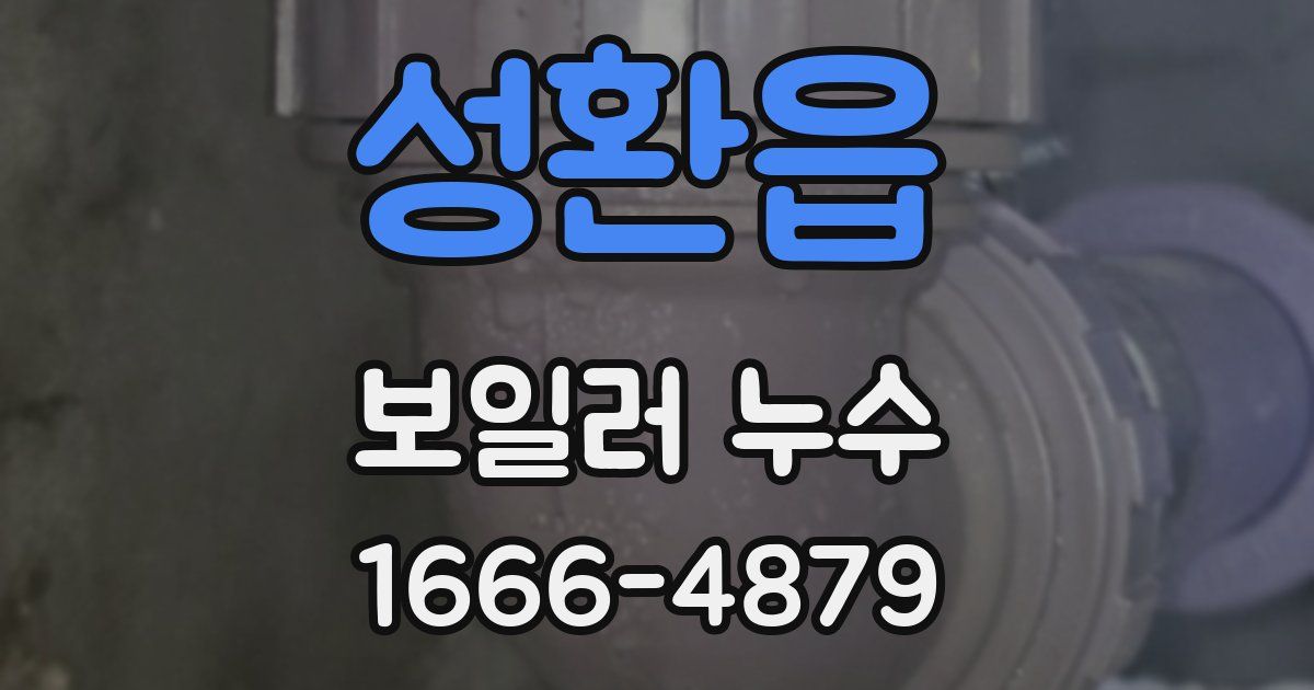 성환읍 보일러 누수