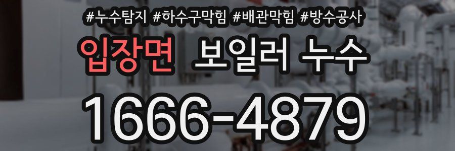 입장면 보일러 누수
