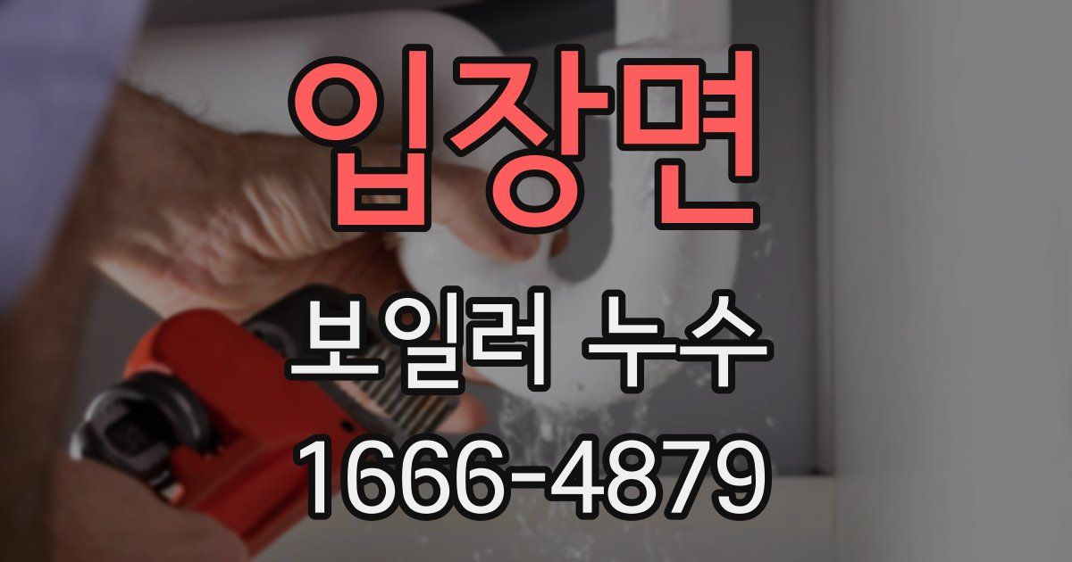 입장면 보일러 누수