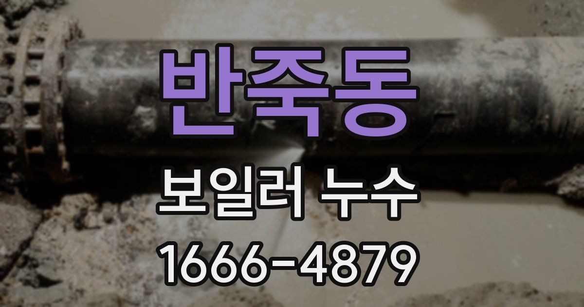 반죽동 보일러 누수