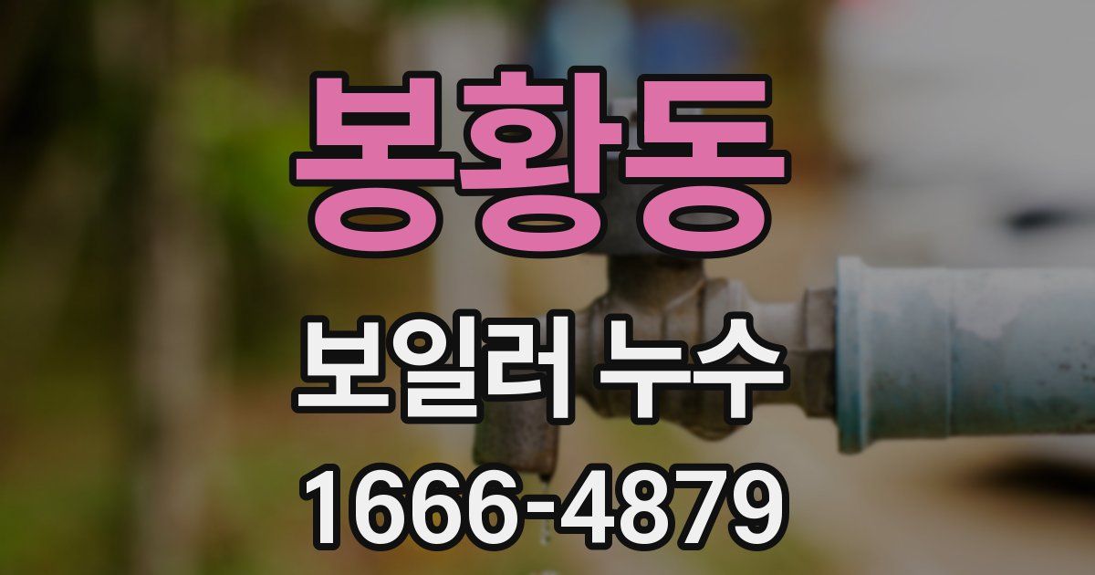 봉황동 보일러 누수