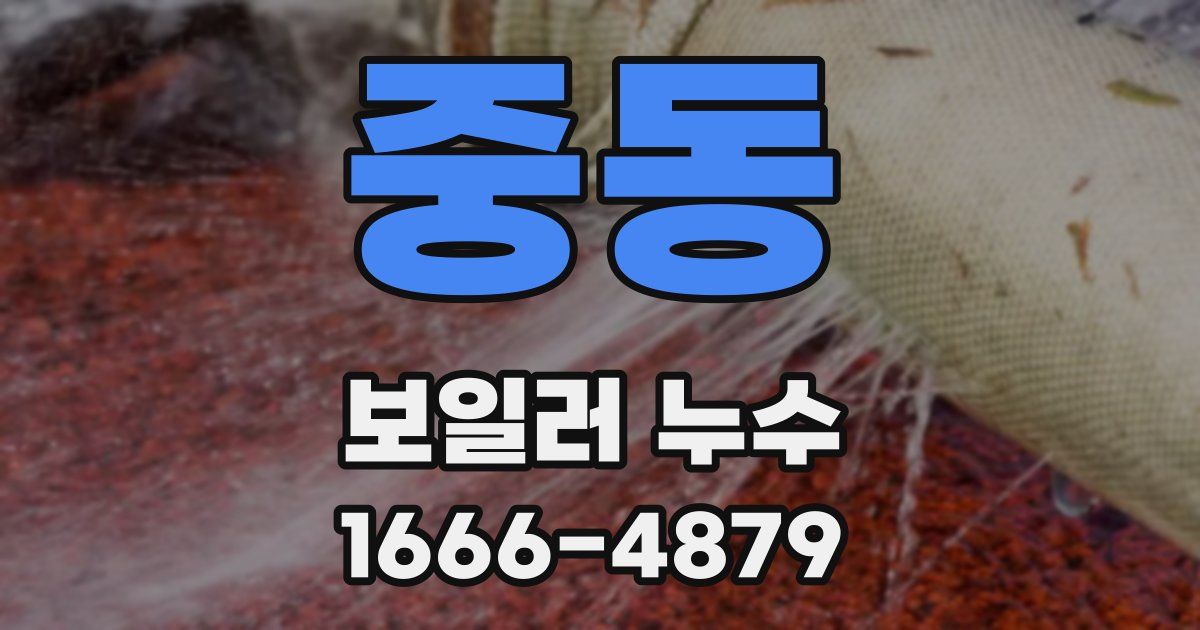 중동 보일러 누수