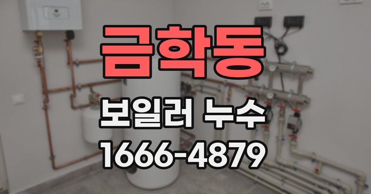 금학동 보일러 누수