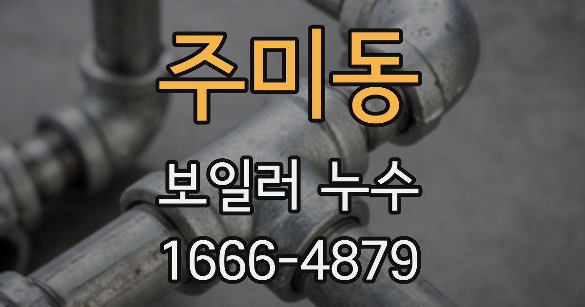 주미동 보일러 누수