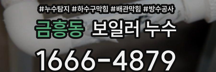 금흥동 보일러 누수