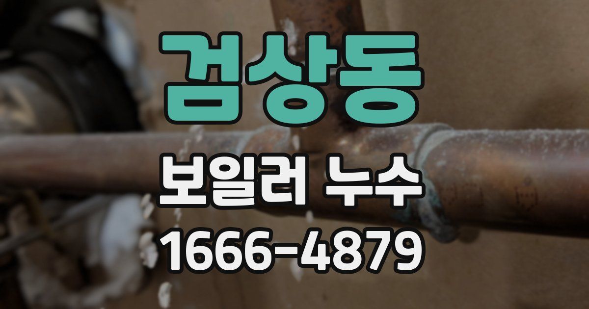 검상동 보일러 누수