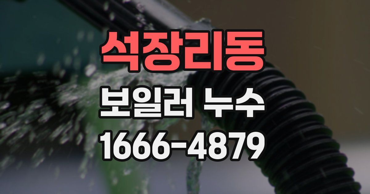 석장리동 보일러 누수