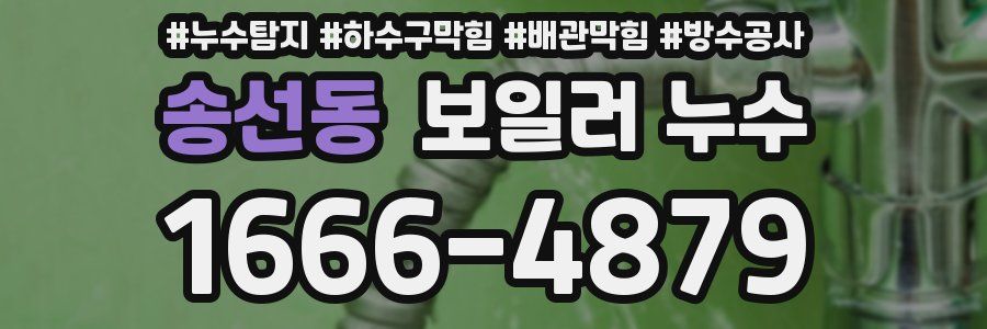 송선동 보일러 누수