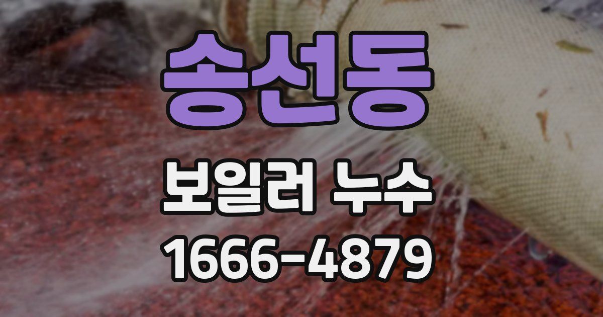 송선동 보일러 누수