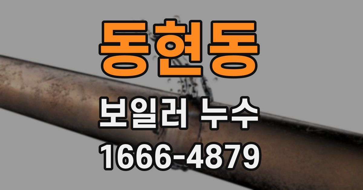 동현동 보일러 누수