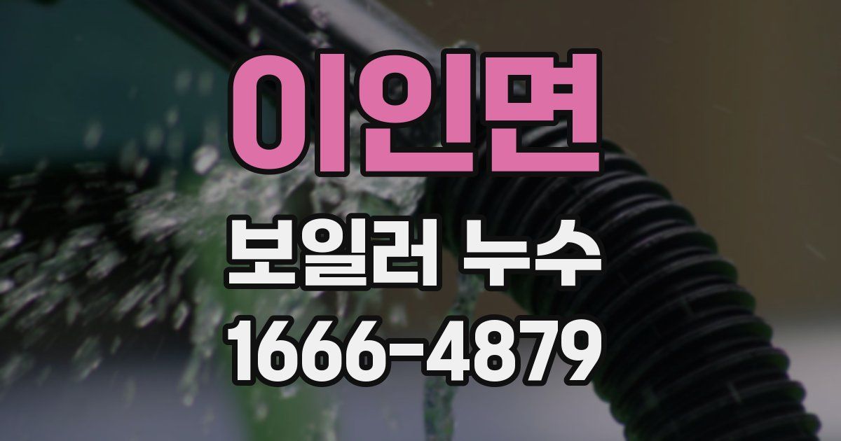 이인면 보일러 누수