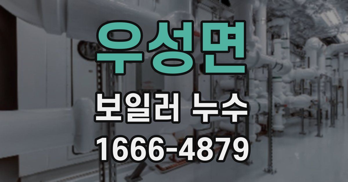 우성면 보일러 누수