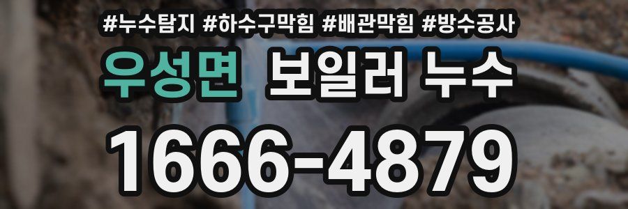 우성면 보일러 누수