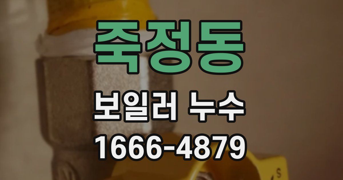 죽정동 보일러 누수