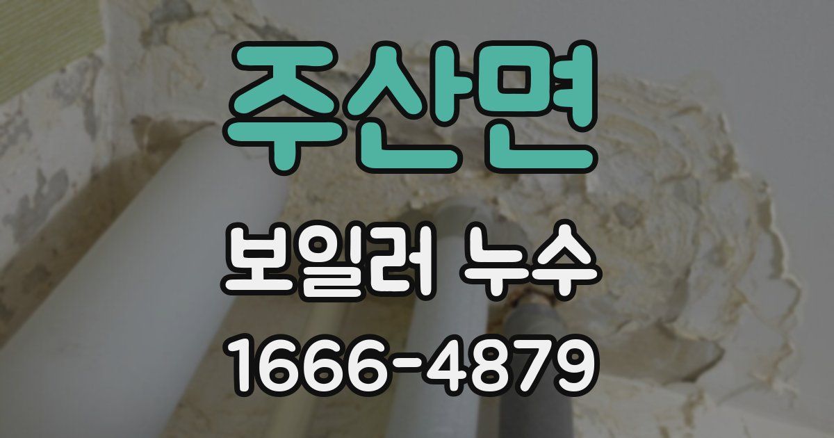 주산면 보일러 누수