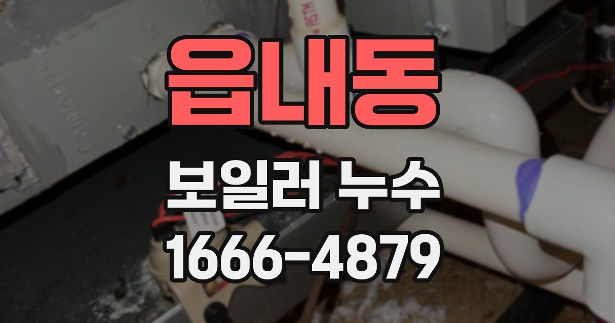 읍내동 보일러 누수