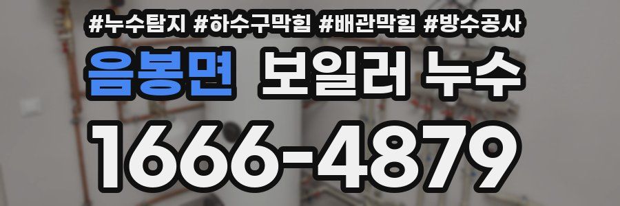 음봉면 보일러 누수