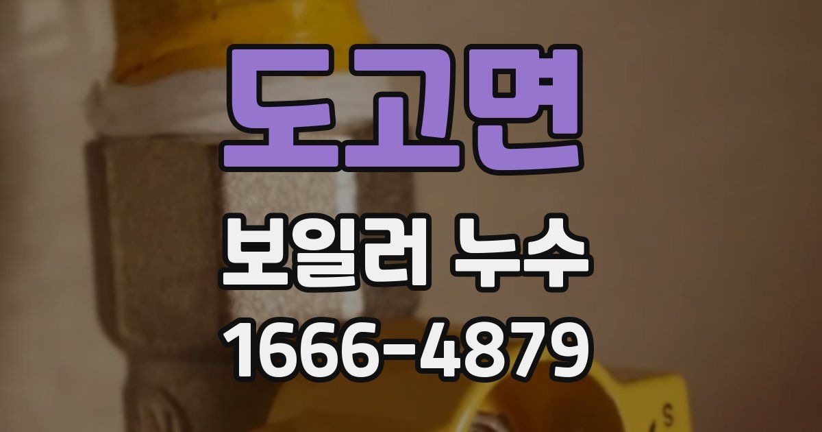 도고면 보일러 누수