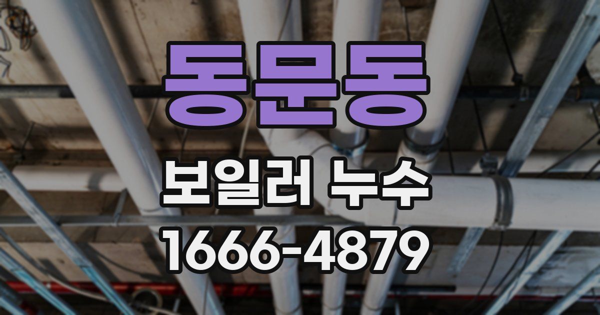 동문동 보일러 누수
