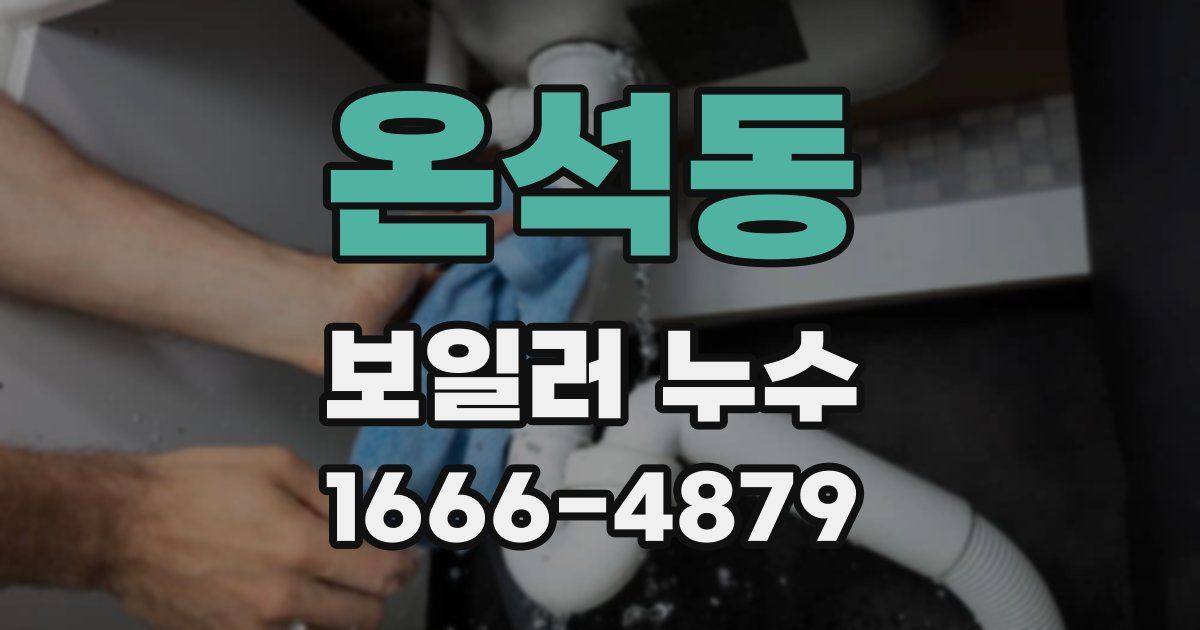온석동 보일러 누수