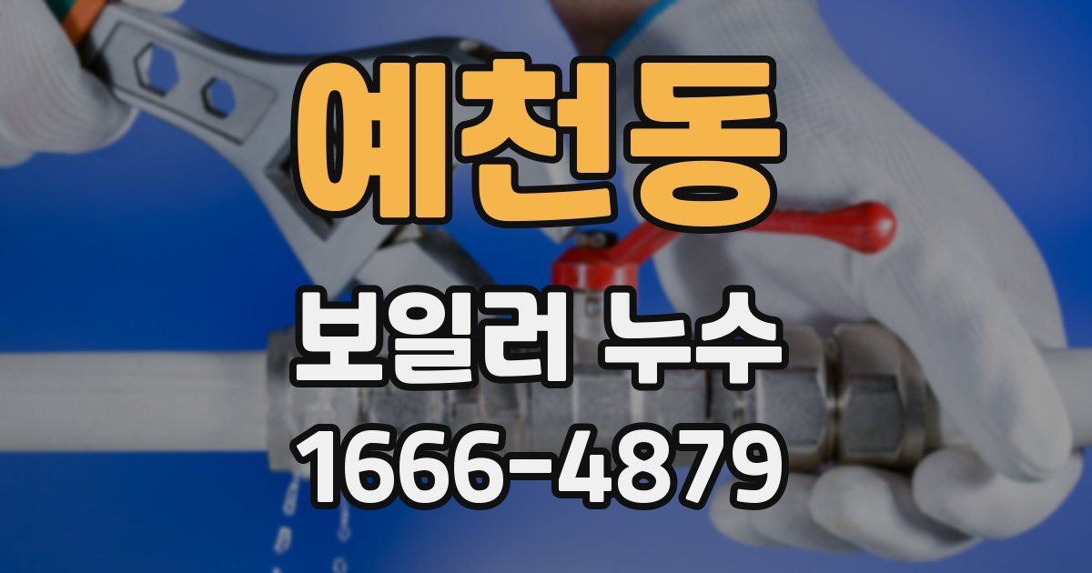 예천동 보일러 누수