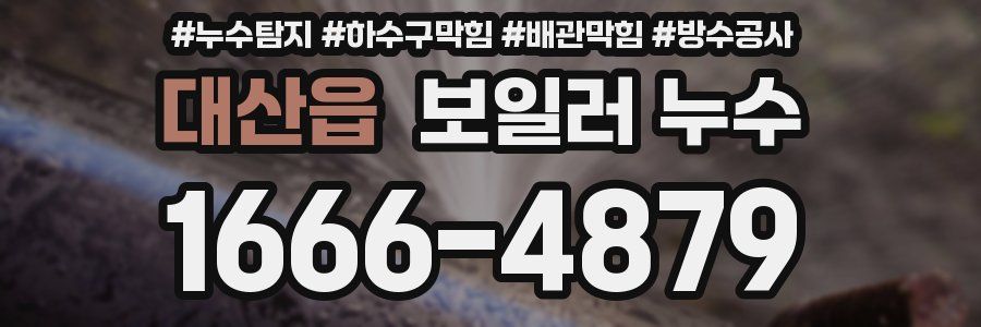 대산읍 보일러 누수